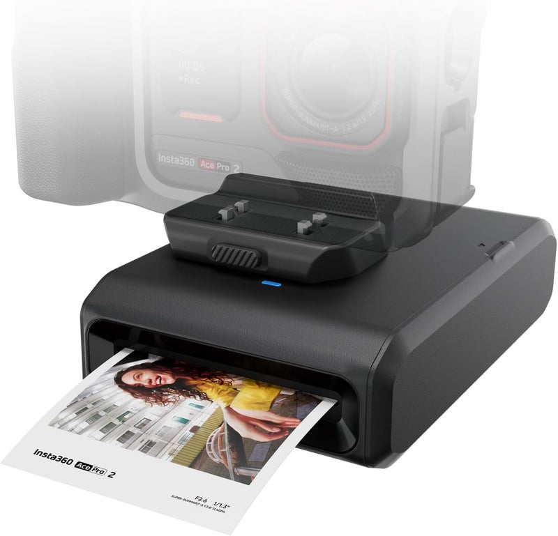 Insta360 Pocket Printer for Ace Pro 2 – Portable Bluetooth Instant Photo Printer, Prints Exclusive Watermarked Photos, Compact On-the-Go Wireless Printing Accessory for Insta360 Ace Pro 2 - Image 1